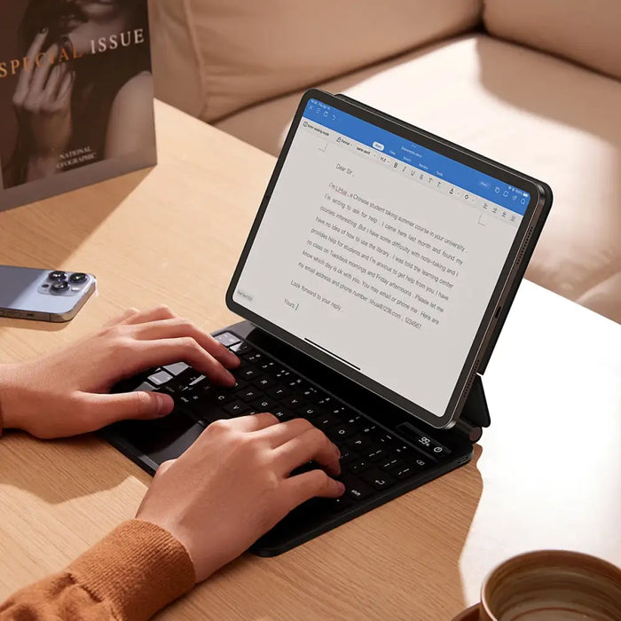 Baseus Brilliance magnetic case with keyboard for iPad Pro 11’’ (2018/2020/2021) / iPad Air 4 / iPad Air 5 - gray