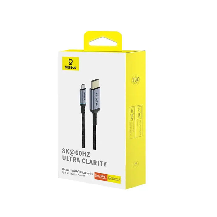 Baseus BS-OH064 8K 60Hz USB-C - HDMI cable 1.5m - black - Video cables<<<HurtelXML&&&USB cablesAKG-KAB<<<GSM