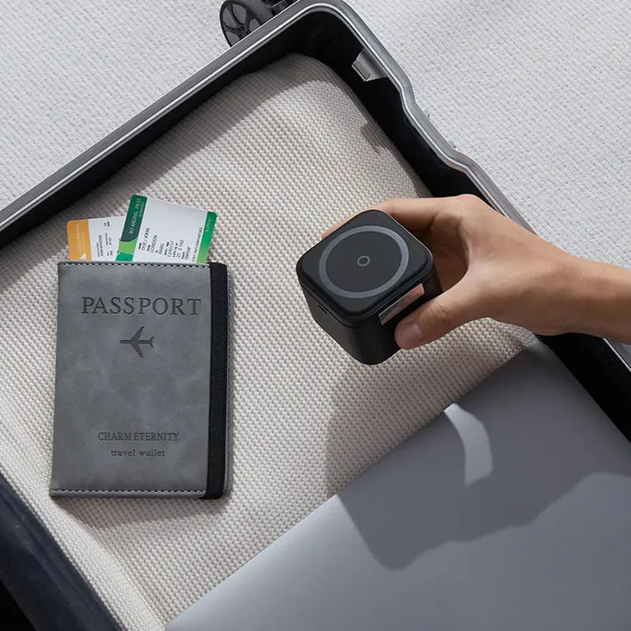 Baseus BS-W531 MagSafe / Qi USB-C 20W 2-in-1 Wireless Charger - Black - Cell phone USB charger<<<HurtelXML
