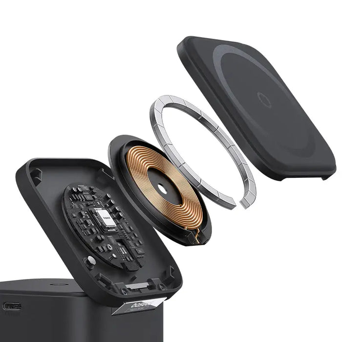 Baseus BS-W531 MagSafe / Qi USB-C 20W 2-in-1 Wireless Charger - Black - Cell phone USB charger<<<HurtelXML