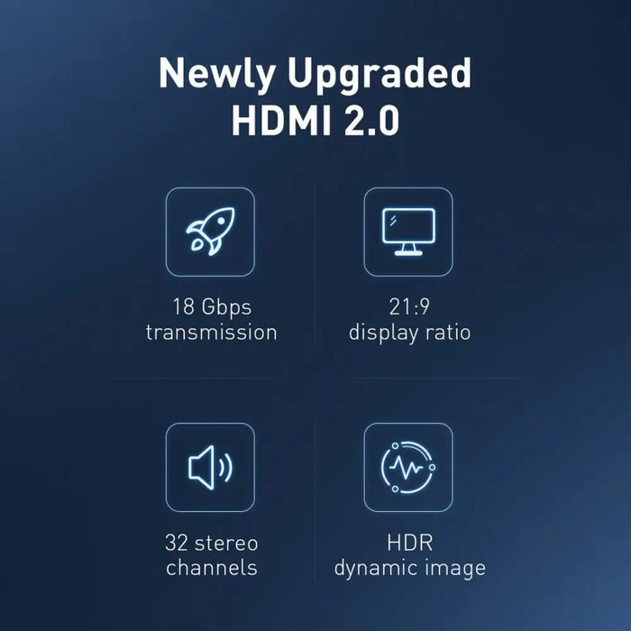 Baseus cable HDMI 2.0 0.75m black (WKGQ030201) - Video Tool<<<Accessories<<<Основна<<<DunaXML&&&Video