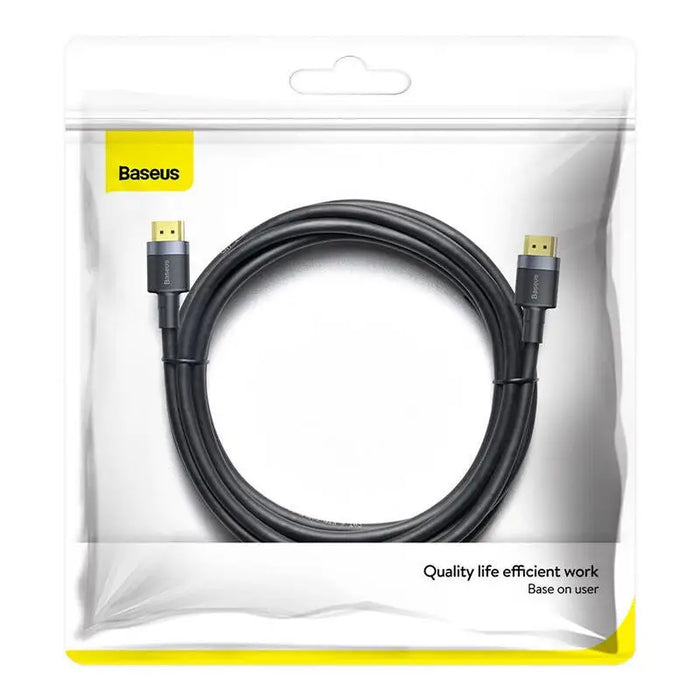 Baseus Cafule 4KHDMI Male To 4KHDMI Male Adapter Cable 1m Black - Video cables<<<Cables<<<IT