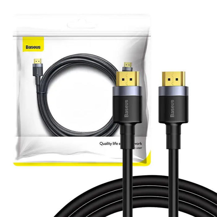 Baseus Cafule 4KHDMI Male To 4KHDMI Male Adapter Cable 1m Black - Video cables<<<Cables<<<IT