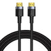 Baseus Cafule 4KHDMI Male To 4KHDMI Male Adapter Cable 1m Black - Video cables<<<Cables<<<IT