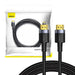 Baseus Cafule 4KHDMI Male To 4KHDMI Male Adapter Cable 1m Black - Video cables<<<Cables<<<IT