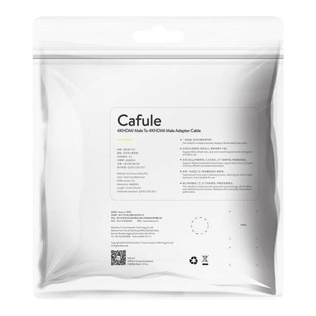 Baseus Cafule 4KHDMI Male To 4KHDMI Male Adapter Cable 2m Black - Video cables<<<Cables<<<IT