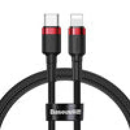Baseus Cafule Cable Type-C to iP PD 18W 1m Red + Black - USB-C to Lightning<<<USB cables<<<GSM Accessories<<<InnproXML