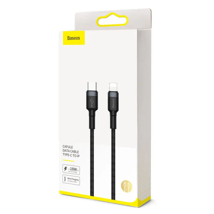 Baseus Cafule Cable Type-C to iP PD 18W 1m Red + Black - USB-C to Lightning<<<USB cables<<<GSM Accessories<<<InnproXML