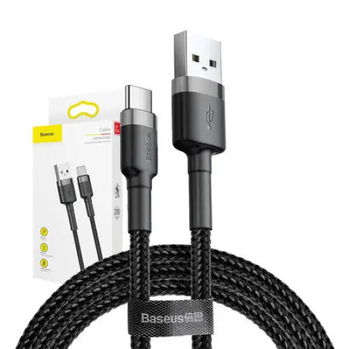 Baseus Cafule cable USB-C 2A 2m (Gray + Black) - USB to USB-C<<<USB cables<<<GSM Accessories<<<InnproXML&&&Cell phone