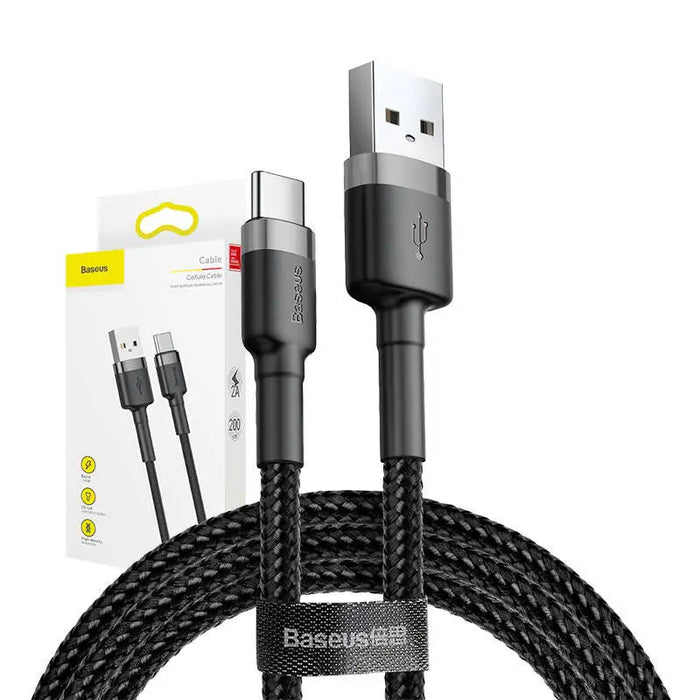 Baseus Cafule cable USB-C 2A 2m (Gray + Black) - USB to USB-C<<<USB cables<<<GSM Accessories<<<InnproXML&&&Cell phone