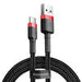 Baseus Cafule cable USB-C 3A 1m (Red + Black) - USB to USB-C<<<USB cables<<<GSM Accessories<<<InnproXML&&&Cell phone