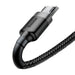 Baseus Cafule Cable USB For Micro 2A 3m Gray + Black - USB to Micro USB<<<USB cables<<<GSM