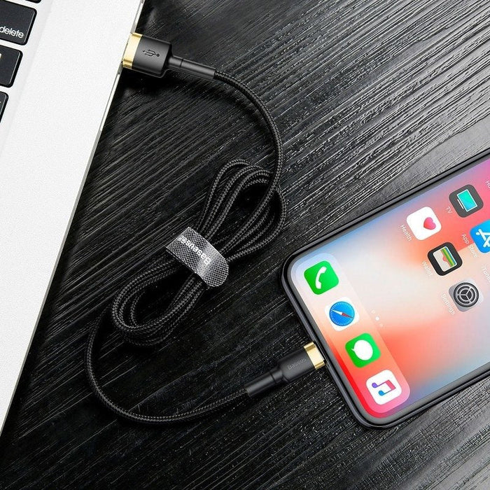 Baseus Cafule Cable USB Lightning 1.5 A 2m (Gold + Black) - USB to Lightning<<<USB cables<<<GSM