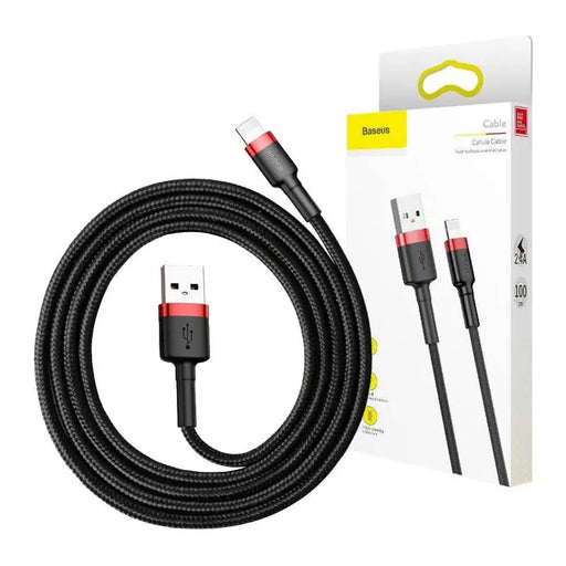 Baseus Cafule Cable USB Lightning 2A 3m (Black + Red) - USB to Lightning<<<USB cables<<<GSM