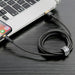 Baseus Cafule Cable USB Lightning 2A 3m (Gold + Black) - USB to Lightning<<<USB cables<<<GSM