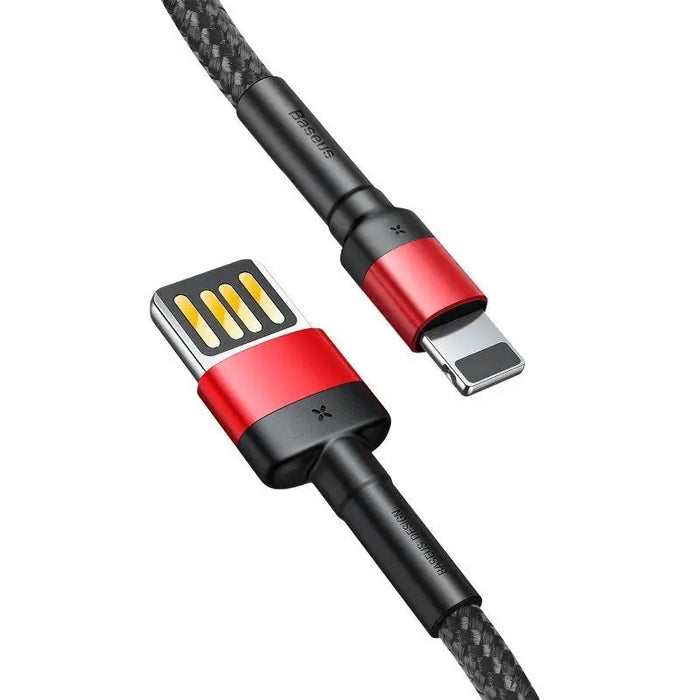 Baseus Cafule Double-sided USB Lightning Cable 2,4A 1m (Black + Red) - USB to Lightning<<<USB cables<<<GSM