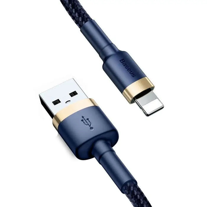 Baseus Cafule Lightning cable 2.4A 1m (Gold + Dark blue) - USB to Lightning<<<USB cables<<<GSM