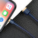 Baseus Cafule Lightning cable 2.4A 1m (Gold + Dark blue) - USB to Lightning<<<USB cables<<<GSM