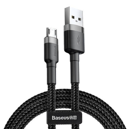 Baseus Cafule Micro USB cable 1.5A 2m (Gray + Black) - USB to Micro USB<<<USB cables<<<GSM
