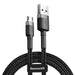 Baseus Cafule Micro USB cable 1.5A 2m (Gray + Black) - USB to Micro USB<<<USB cables<<<GSM