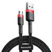 Baseus Cafule Micro USB cable 1.5A 2m (Red + Black) - USB to Micro USB<<<USB cables<<<GSM