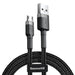 Baseus Cafule Micro USB cable 2.4A 0,5m (gray + black) - USB to Micro USB<<<USB cables<<<GSM