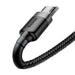 Baseus Cafule Micro USB cable 2.4A 0,5m (gray + black) - USB to Micro USB<<<USB cables<<<GSM