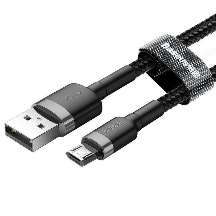 Baseus Cafule Micro USB cable 2.4A 0,5m (gray + black) - USB to Micro USB<<<USB cables<<<GSM