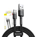 Baseus Cafule Micro USB cable 2.4A 0,5m (gray + black) - USB to Micro USB<<<USB cables<<<GSM