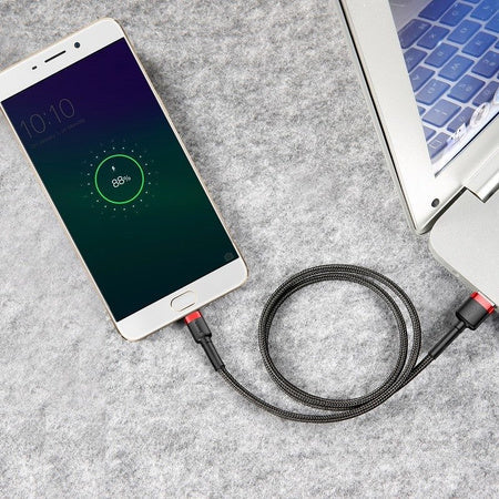 Baseus Cafule Micro USB Cable 2A 3m (Black + Red) - USB to Micro USB<<<USB cables<<<GSM Accessories<<<InnproXML&&&Cell
