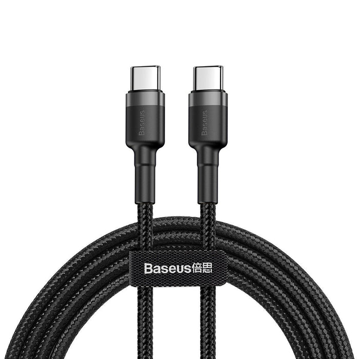 Baseus Cafule PD2.0 60W flash charging USB For Type-C cable (20V 3A) 2m Gray + Black - USB-C to USB-C<<<USB