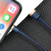 Baseus Cafule USB-A / Lightning 2.4A QC 3.0 cable 1 m - blue-gold - Cell phone cables<<<HurtelXML