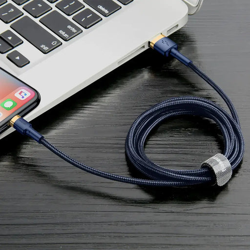 Baseus Cafule USB-A / Lightning 2.4A QC 3.0 cable 1 m - blue-gold - Cell phone cables<<<HurtelXML