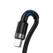 Baseus Cafule USB-C Cable Huawei SuperCharge QC 3.0 5A 1m (Black + Gray) - USB to USB-C<<<USB cables<<<GSM