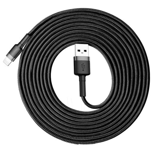 Baseus Cafule USB Lightning Cable 2A 3m (Black + Gray) - USB to Lightning<<<USB cables<<<GSM