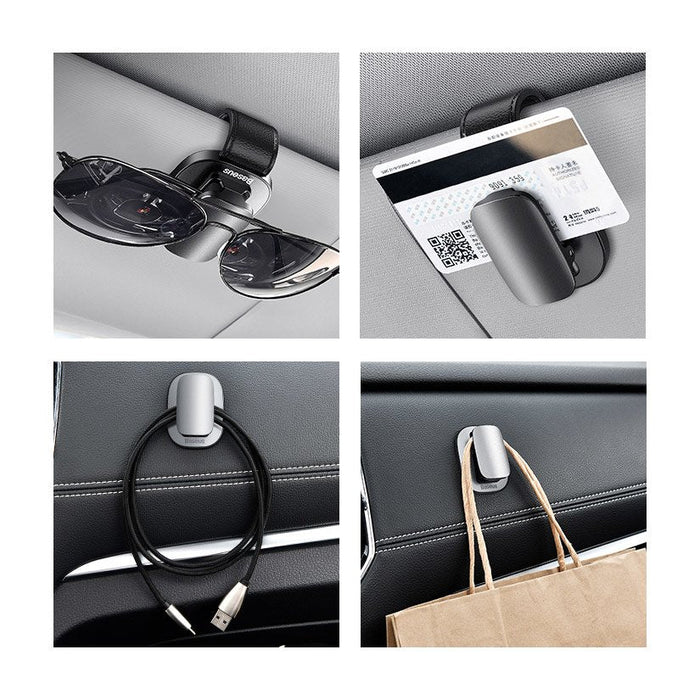 Baseus Car Holder Glasses Clip Silver (ACYJN-B0S) - Other car accessories<<<HurtelXML&&&Car