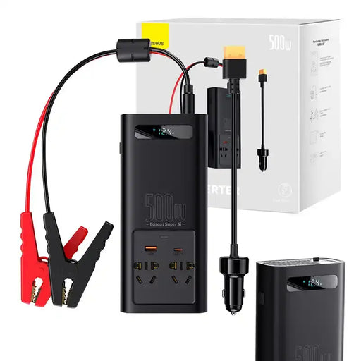 Baseus car power inverter 150W 12V / 500W 220V (EU and CN plug) black (CGNB000101) - Other<<<Car