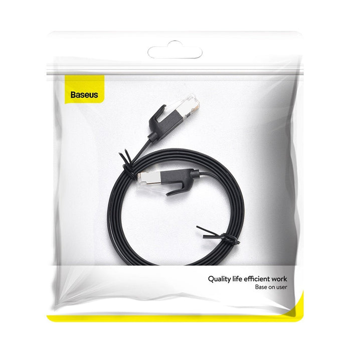 Baseus Cat 6 UTP Ethernet RJ45 Cable Flat 1m black - Network cables<<<Cables<<<IT Accessories<<<InnproXML&&&Network