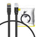 Baseus Cat 6 UTP Ethernet RJ45 Cable Flat 1m black - Network cables<<<Cables<<<IT Accessories<<<InnproXML&&&Network