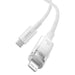 Baseus CATS010302 Lightning - USB-C cable 20W 480Mb/s 2m - white - Cell phone cables<<<HurtelXML