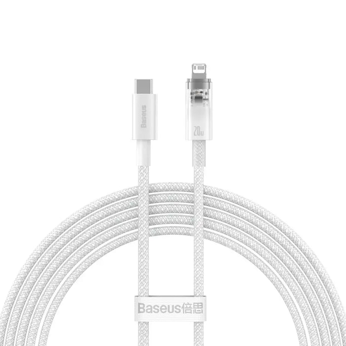 Baseus CATS010302 Lightning - USB-C cable 20W 480Mb/s 2m - white - Cell phone cables<<<HurtelXML