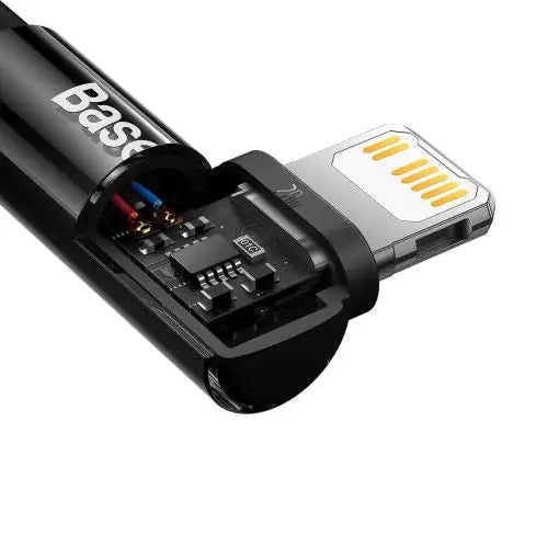Baseus CAVP000201 angled Lightning - USB-C cable 20W 480Mb/s 1m - black - Type-C