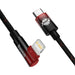 Baseus CAVP000220 angled Lightning - USB-C PD cable 20W 480Mb/s 1m - red - Cell phone cables<<<HurtelXML