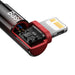 Baseus CAVP000220 angled Lightning - USB-C PD cable 20W 480Mb/s 1m - red - Cell phone cables<<<HurtelXML