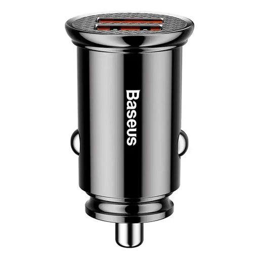 Baseus Circular 2xUSB QC3.0 5A 30W car charger (black) - Car chargers<<<Chargers<<<GSM Accessories<<<InnproXML&&&Cell