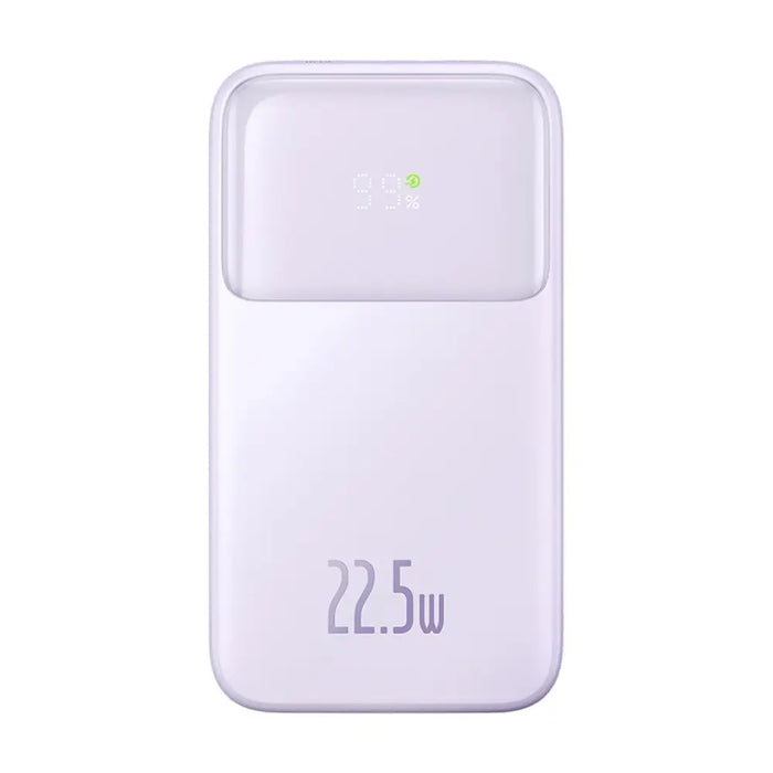 Baseus Comet Series powerbank with display 10000mAh 22.5W - purple + USB-A / USB-C cable - Powerbanks<<<HurtelXML
