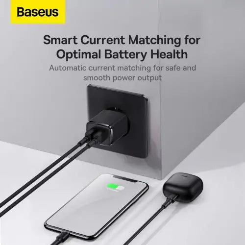 Baseus Compact Quick Charger 2x USB 10.5W (black) - mains chargers<<<Chargers<<<GSM Accessories<<<InnproXML&&&Cell