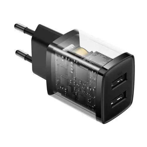 Baseus Compact Quick Charger 2x USB 10.5W (black) - mains chargers<<<Chargers<<<GSM Accessories<<<InnproXML&&&Cell