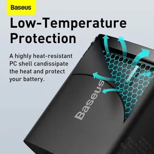 Baseus Compact Quick Charger USB USB-C 20W (black) - Car charger<<<Основна<<<DunaXML&&&Car