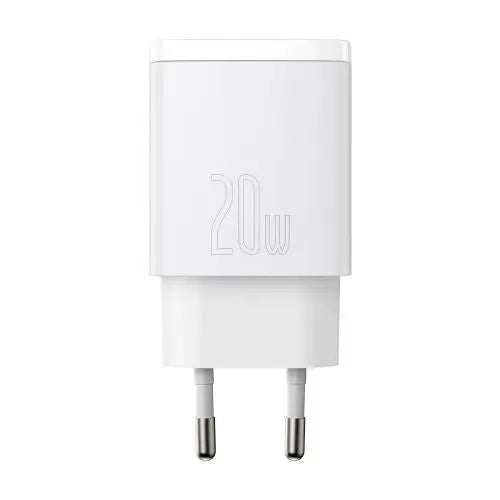 Baseus Compact Quick Charger USB USB-C 20W (white) - Car charger<<<Основна<<<DunaXML&&&Car